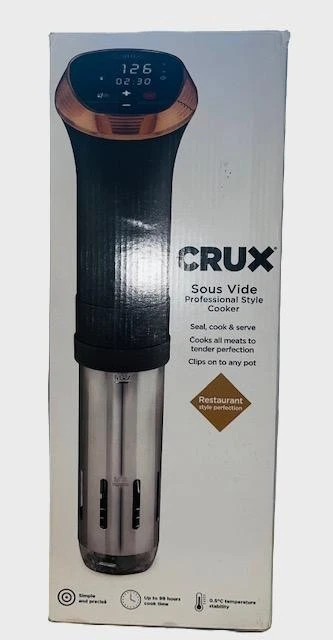 Crux Sous Vide Precision Cooker Healthy Professional Style Slow Cooking Used 2X