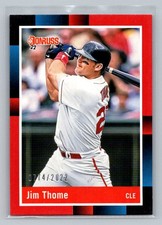 Jim Thome 2022 Donruss #256 On Fire Emoji #/75