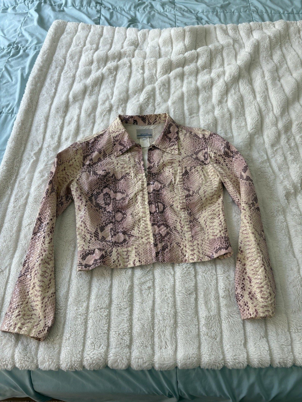 Vintage Biscote Python Biker Jacket - image 1