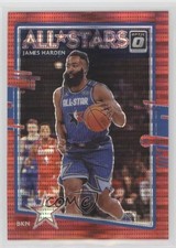 2020-21 Panini Donruss Optic All-Stars Red Pulsar Prizm James Harden #5 dq2