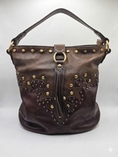 Joe Browns Studded Tasselled Medium Brown Bucket Zip Top Shoulder Grab Hand Bag