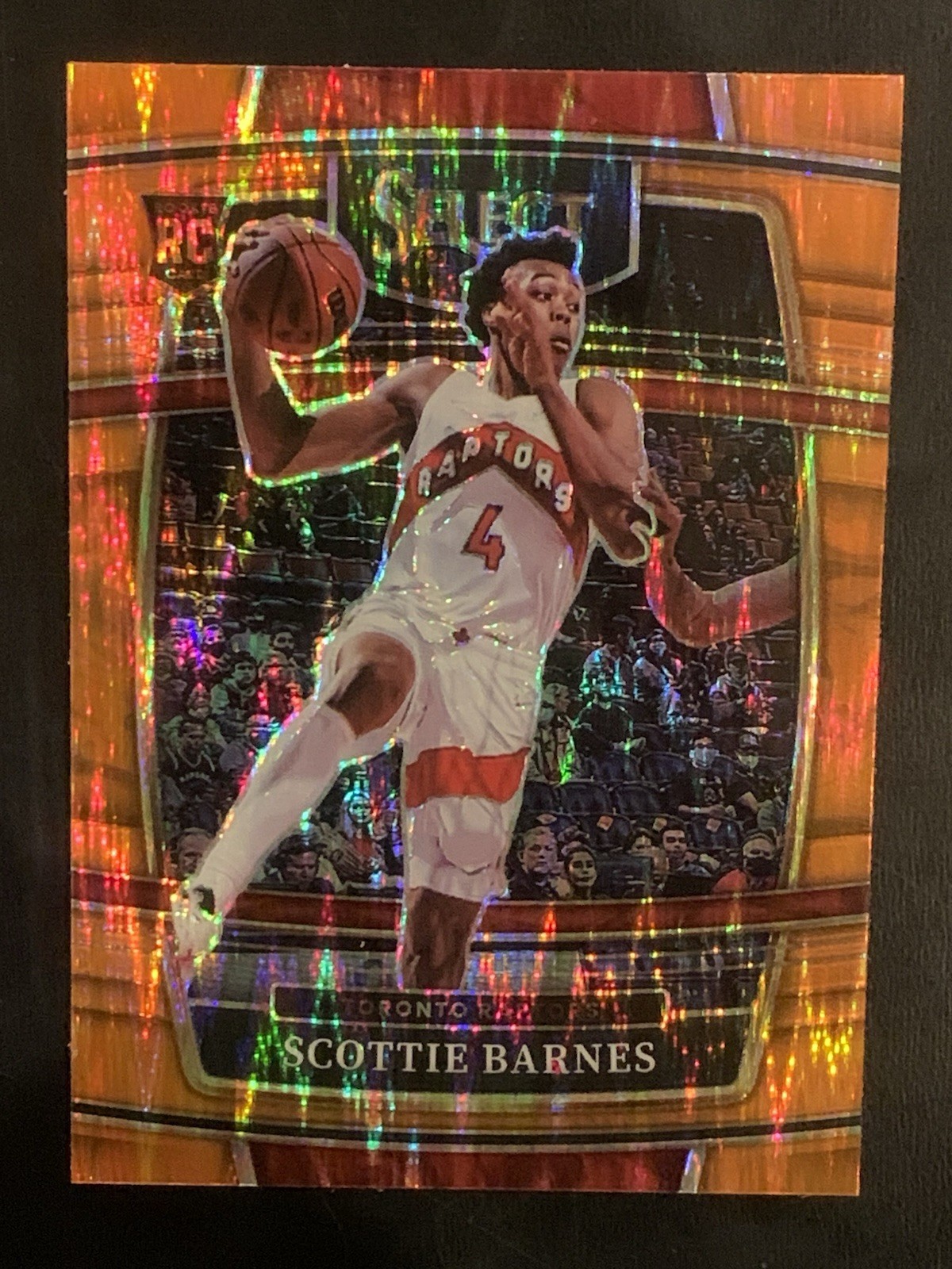 2021-22 Panini Select - Concourse Scottie Barnes #74 Orange Flash Prizm (RC)