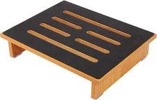 One Step Stools for Adults with Non-Slip Rubber Stepping Surface, A, Natural 