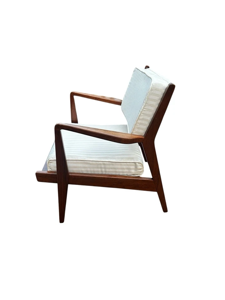 Mid Century Jens Risom U-430 Lounge Chair 1950s Low Arm Chair Restored Rare - Image 4 of 4