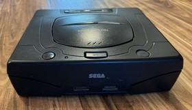 SEGA Saturn Black Console With Controller Tested With Cords Official Controller