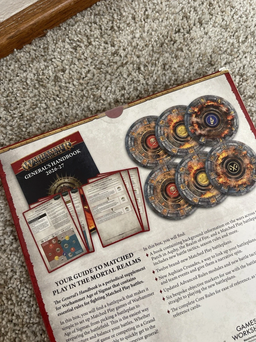 Warhammer Age of Sigmar General’s Handbook 2026-27 Core Rules NEW
