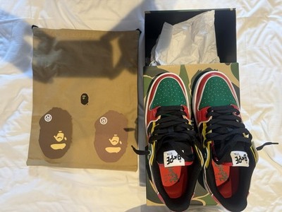 A Bathing Ape BAPE STA Low Top Lace-Up Leather Limited Colorblock M311911