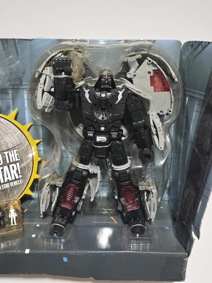 Transformers Star Wars Darth Vader Death Star Figure 2007 Hasbro Electronic READ - Image 3 of 4