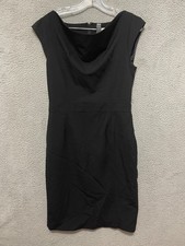 Banana Republic Womens Sheath Wool Dress Size 6 Stretch Black Sleeveless Adult
