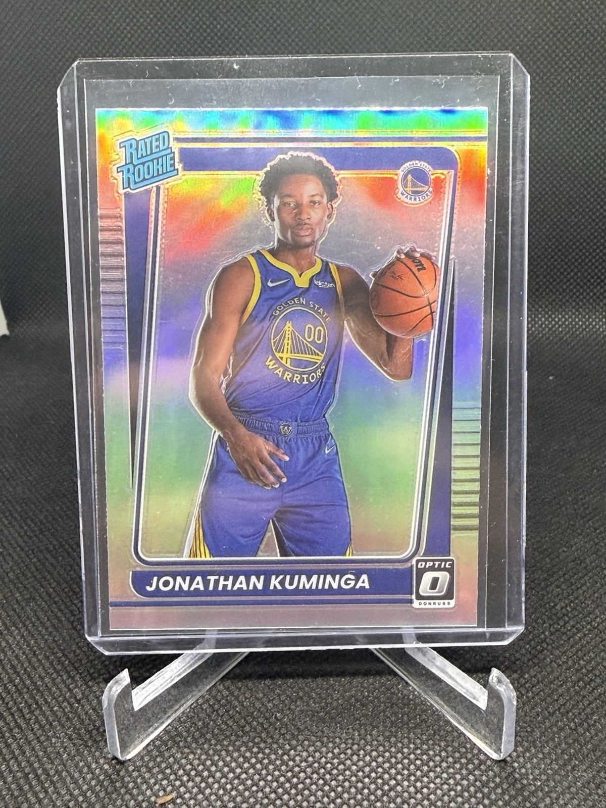 2021-22 Panini Donruss Optic Rated Rookie Holo Prizm Jonathan Kuminga #190
