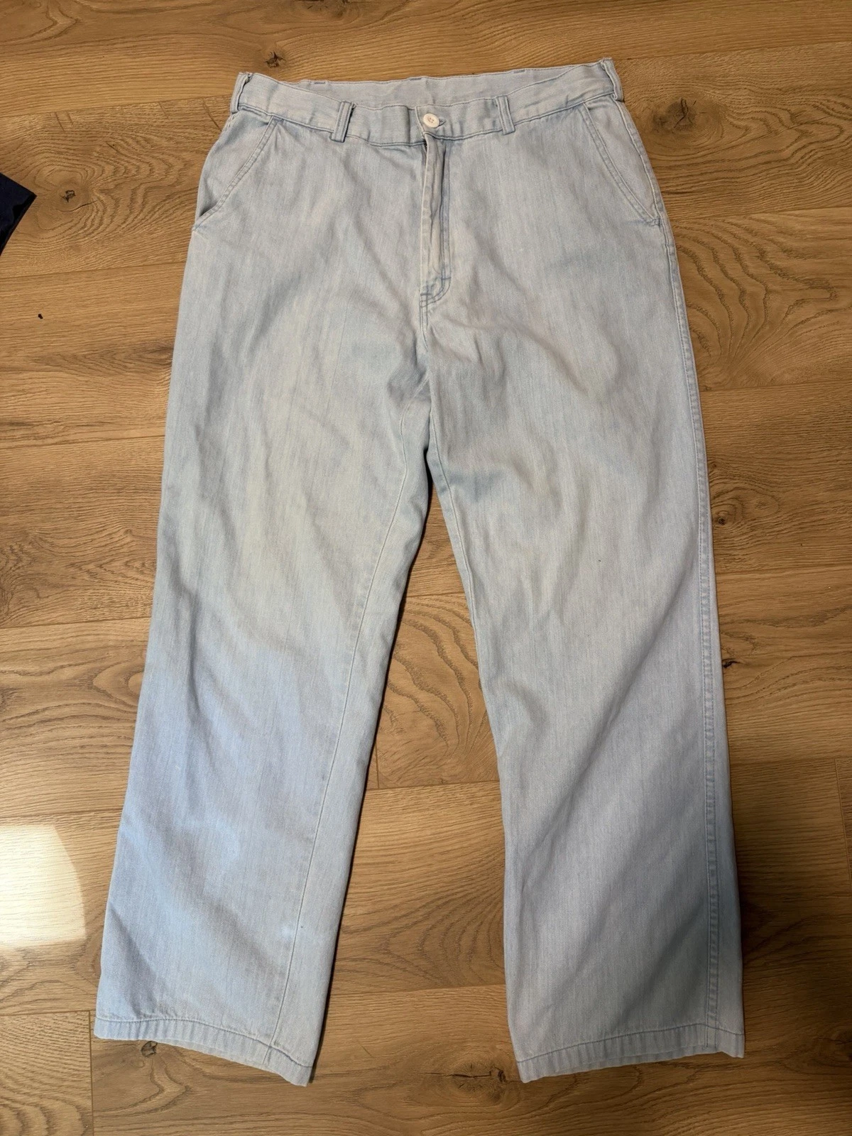 Vintage Late 80’s Patagonia Denim Jeans Pants Men's 34 Light Wash 100% Cotton