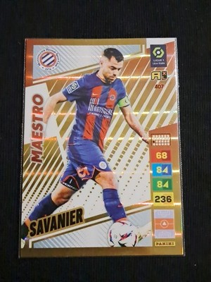 PANINI ADRENALYN XL KARTEN 2023-24 LIGA 1 TEJI SAVANIER #407 MAESTRO MONTPELLIER