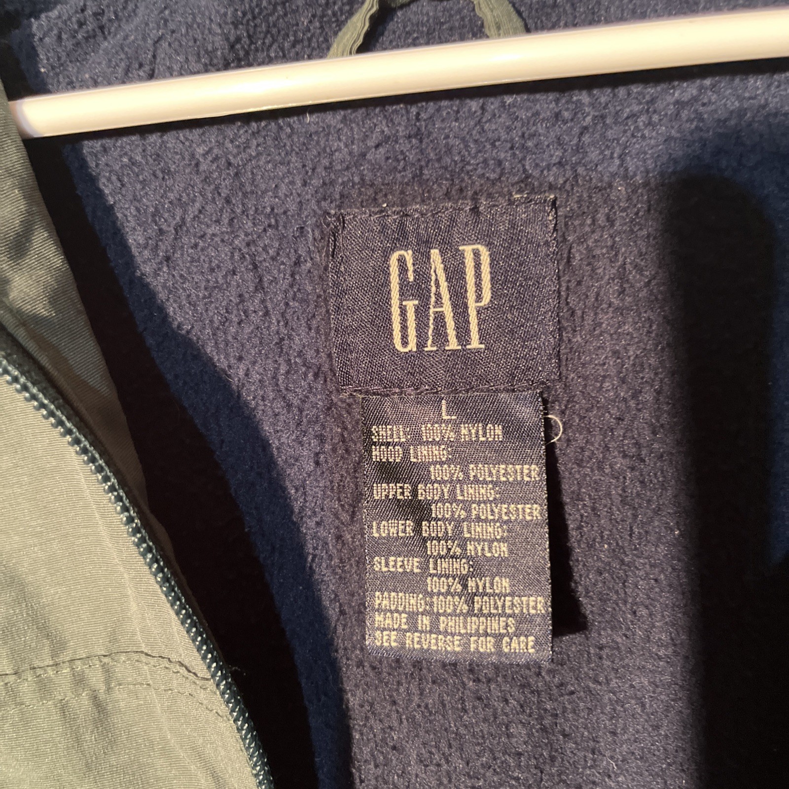 gap 1/4 zip pullover Large Polyester Lined With H… - image 3