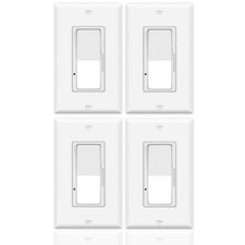 4PK 3-Way Dimmer Switch for Dimmable 150W LED CFL Lights 600W Halogen ETL-Listed
