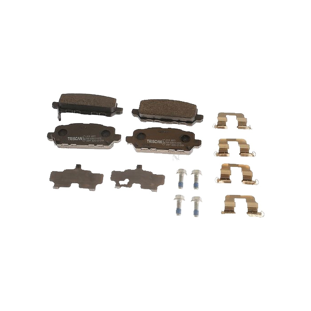Triscan Bremsbelagsatz, Scheibenbremse 8110 40071 Für Honda - Bild 2