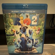 Rio 2 (Blu-ray/DVD, Includes Digital Copy, 2014) Jesse Eisenberg, Anne Hathaway
