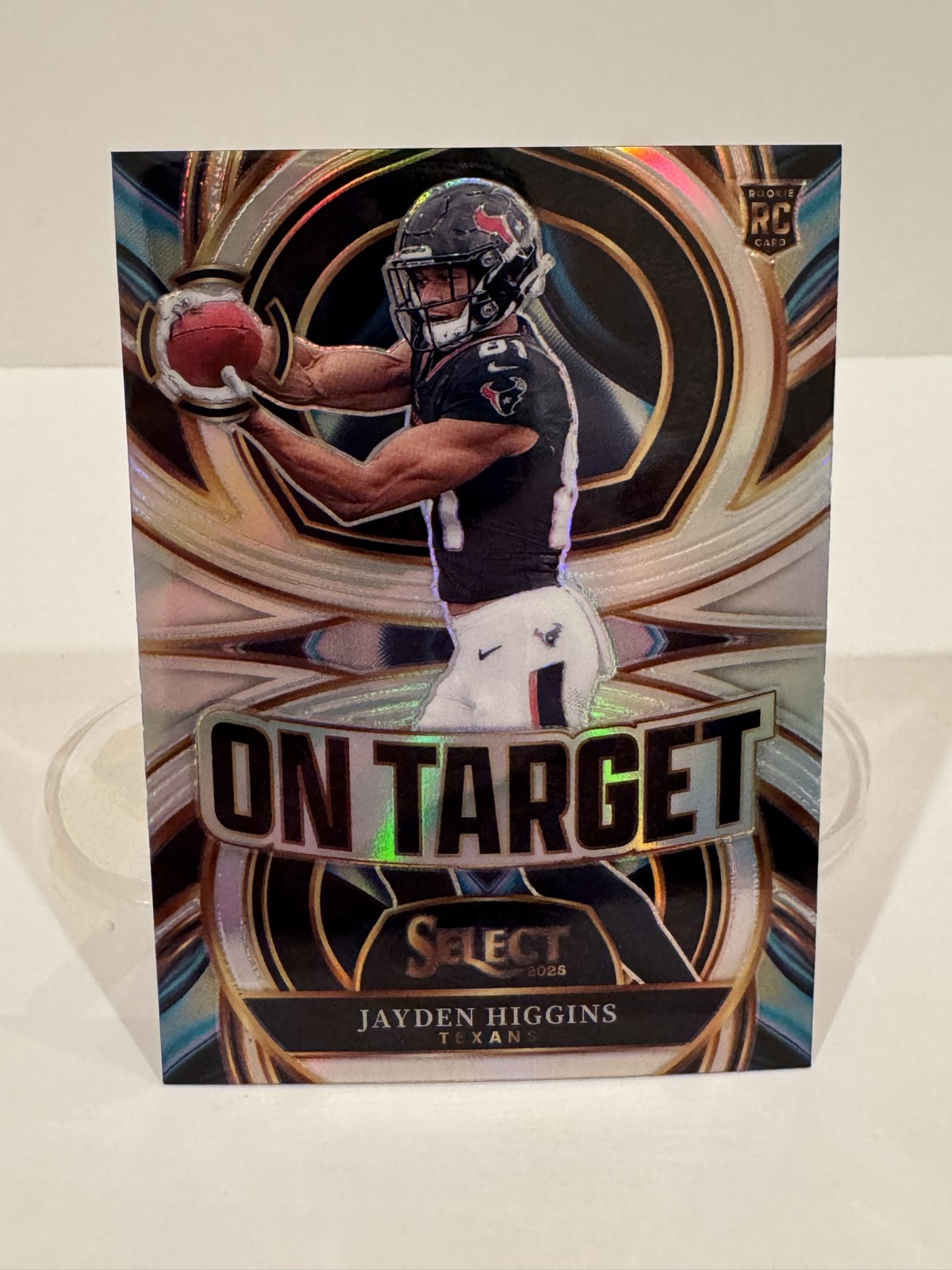 2025 Panini Select - On Target Jayden Higgins #11 Silver Prizm (RC)