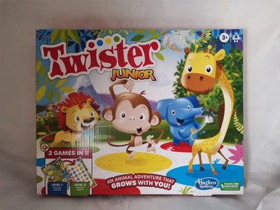Twister Junior Game Age 3+ Animal Adventure 2-Sided Mat Game for 2-4 Players