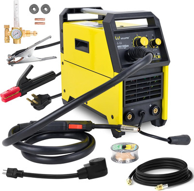 Weldpro 155 Amp MIG Welder, 110V/220V 3 in 1 Welding Machine, Flux Core Mig/Gas