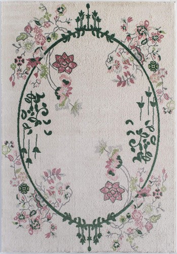 VA20A Cream Magnolia Transitional Floral Area Rug 9' x 12' - Picture 2 of 8