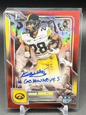 Kamari Moulton 2025 Bowman Chrome U #BCAKM 1st  AUTO RED First on Print 1/5 RARE
