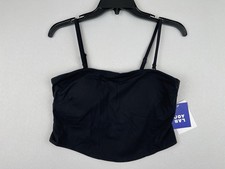 JoyLab Longline Sports Bra Black Size LARGE Moisture-Wicking Stretch Activewear