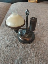 Vintage Metal Old Fashioned Lamp Pencil Sharpener with box