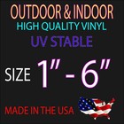 Vinyl Sticker 0-9 Numbers Decals Set of 40 - Select Color & Size 1" to 6"