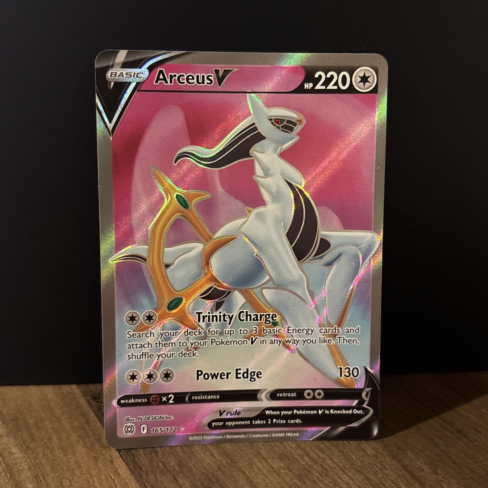 Arceus V (Full Art) 165/172 Swsh09: Pokemon Brilliant Stars Full Art