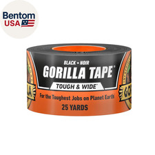 Tape Tough  Wide, Black Tape, 2.88" X 25 Yd Pack of 1 - Heavy Duty and Weathe