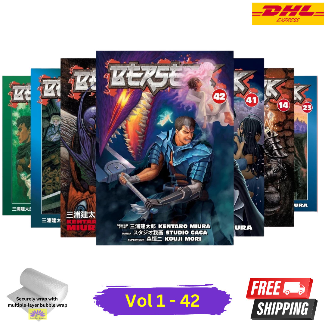 BERSERK Manga Nuevo Volumen 1-42 Lote/Juego Completo De Kentaro Miura Inglés Comics