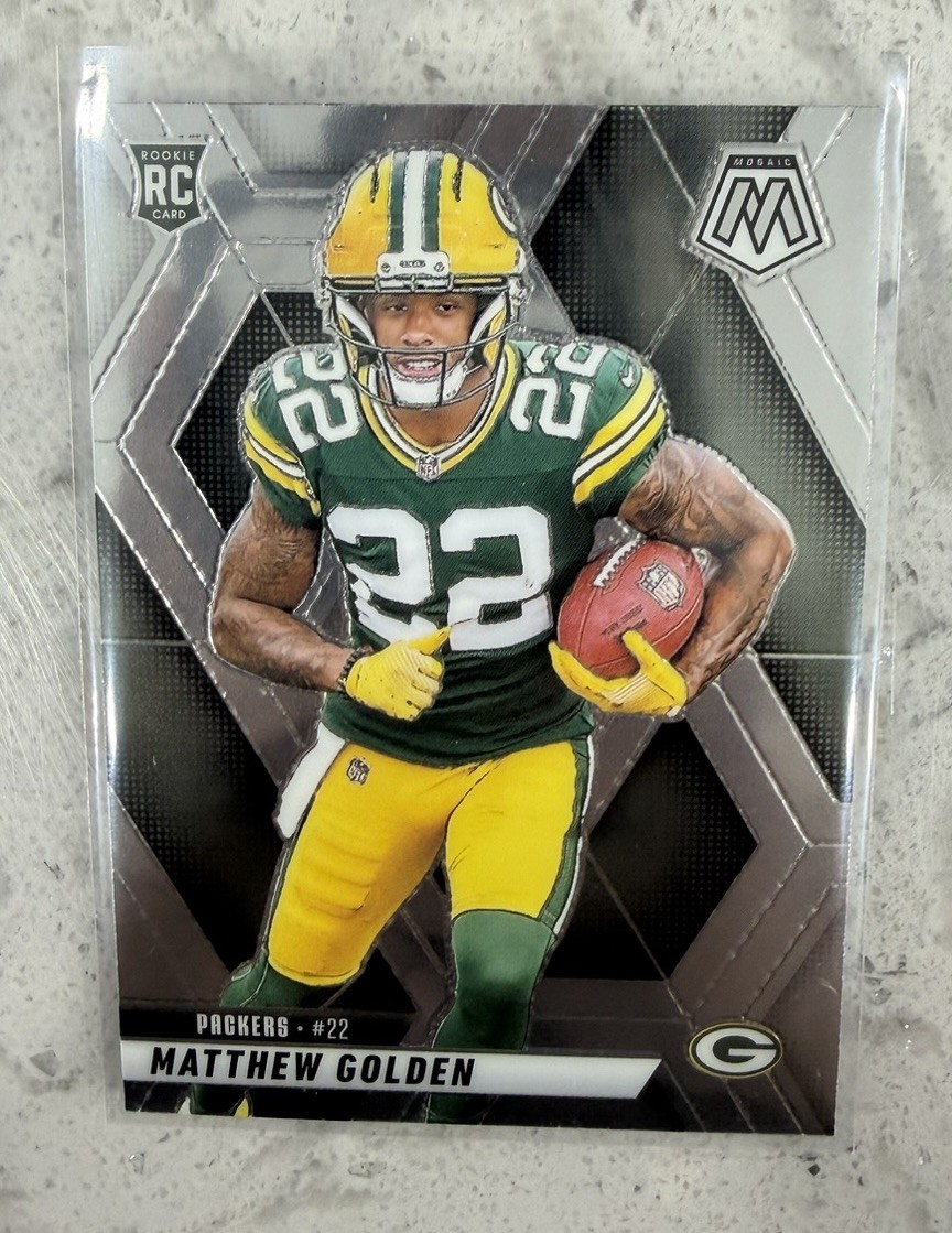 2025 Mosaic Matthew Golden Rookies RC Silver Prizm Rookie #323 Packers