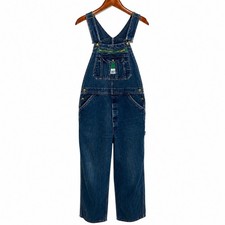 Liberty Overalls Mens Blue Denim Bib Workwear Utility Carpenter Pants 36 x 32