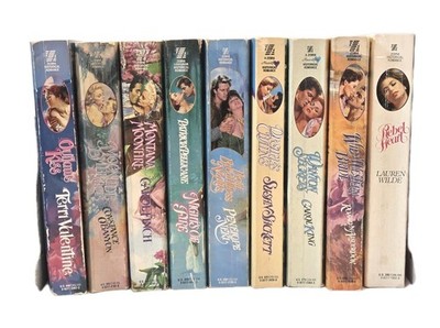 Vintage Zebra Historical Romance Paperback Books 80s 90s Western Love Collection