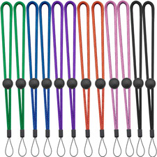 Wrist Lanyard 6 Colours Adjustable Length,Small Strap 12 Pcs Short Lanyard for K