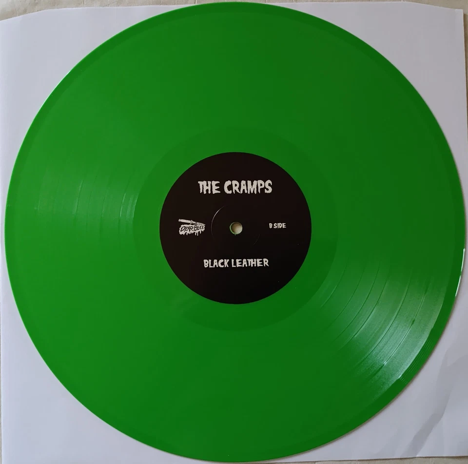 THE CRAMPS black leather... LP GREEN - Photo 3/4