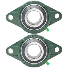 2 Pack UCFL208-24 Pillow Block Bearing – Flange 2 Bolt Mounted Pillow Block B...