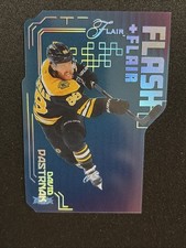 25-26 UD Flair Hockey Flash + Flair Clear SSP Flash-3 David Pastrnak