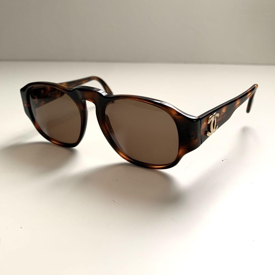 CHANEL トータスシェル サングラス CHANEL Sunglasses: Rectangle Sunglasses, acetate — Fashion