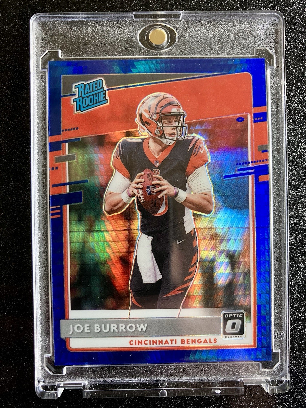 2020  Panini Donruss Optic Rated Rookie Joe Burrow Blue 💎 Hyper Prizm 🔥