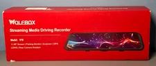 WOLFBOX V19 11.66" Rear View Mirror Camera, Dash Cam Front and Rear for Car