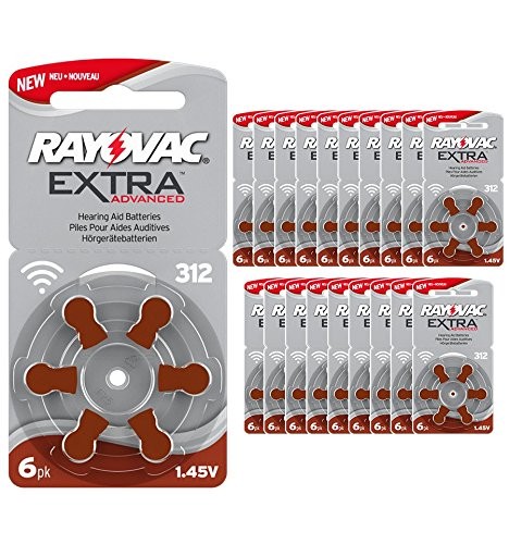 Pile Rayovac 312 PR41 per Protesi Acustiche - Alta Prestazione 1.45V
