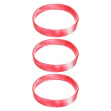 3Pcs Bracelets Wristbands 1/2 Inch Width 8" Length Red White