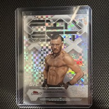 2025 Topps Finest UFC Conor McGregor Checkerboard Refractor 96/99 #89