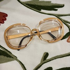 RARE 1970s VINTAGE CHRISTIAN DIOR GOLD  YELLOW SUNGLASSES MADE IN AUSTRIA