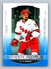 2025-26 SP #AP-3 Seth Jarvis Carolina Hurricanes Authentic Profiles Blue