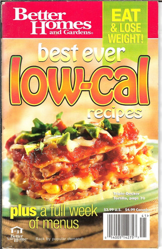 Better Homes And Gardens Best Ever Low-Cal Recipes Booklet 2003 Vintage