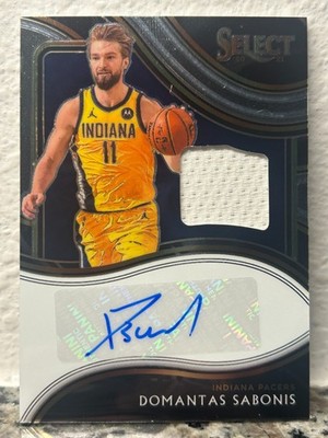 2020-21 Panini Select Domantas Sabonis GAME USED PATCH AUTO /249 SSP PACERS