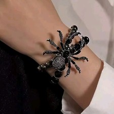 Spider Bracelet - Halloween Costume Jewelry Accessories - Alloy Fashion