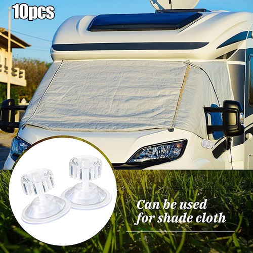 Vorzelt Saugnapf Befestigungspads 10 Stück Wohnwagen Wohnmobil Organizer Weiß - Bild 9 von 12
